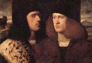 Giovanni Cariani Portrait de deux jeunes gentilhommes venitiens Spain oil painting artist